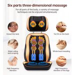 Massage Chair Cushion - Multi-functional Detachable Folding Neck Waist Human Body Pad