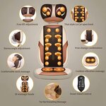Massage Chair Cushion - Multi-functional Detachable Folding Neck Waist Human Body Pad