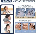6D Shiatsu Massager - Electric Cordless Neck Shoulder Back Leg Waist Targeted Relief