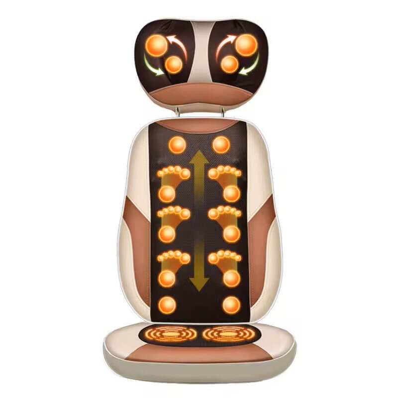 Massage Chair Cushion - Multi-functional Detachable Folding Neck Waist Human Body Pad