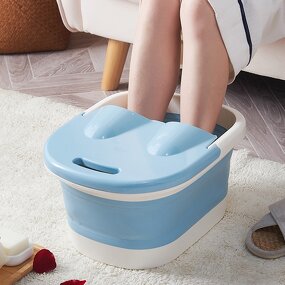 PP+TPR Foot Bath Tub - Thickened Foldable PTC Heating Mechanical Control Timing Function