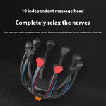 Bluetooth Head Massager - Intelligent Ten-Claw Fish Head Meridian Press Dredge Artifact