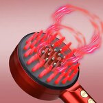 Electric Scalp Comb - Organic Red Blue Light EMS Essential Oil Guide Hair Growth Anti-Loss