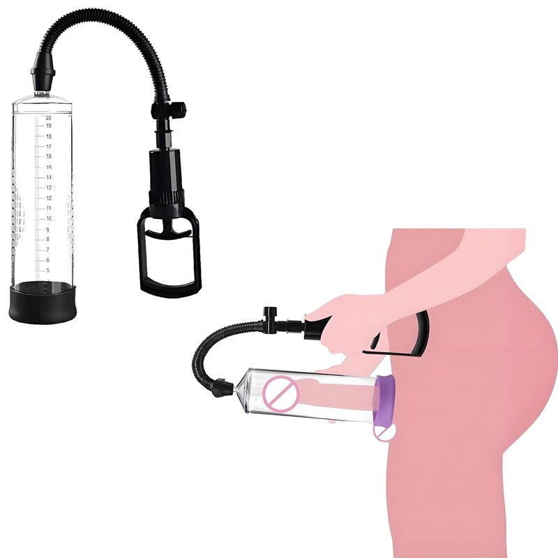 Penis Stretch Trainer - Men's Small Negative Pressure Vacuum Airplane Cup Exerciser Tool