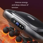 Twelve-Head Massage Gun - High-Strength 7.4V Manual-Wired Arm Leg Neck Relaxation