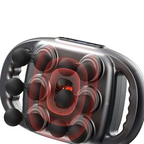 Twelve-Head Massage Gun - High-Strength 7.4V Manual-Wired Arm Leg Neck Relaxation