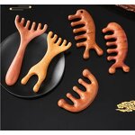 Wood Therapy Comb - Wholesale Multifunctional Lice Gold Silk Green Sandalwood Meridian