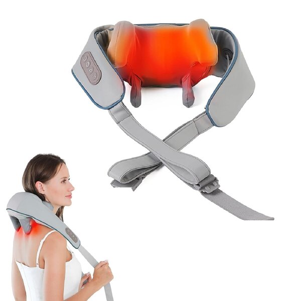 6D Shiatsu Massager - Electric Cordless Neck Shoulder Back Leg Waist Targeted Relief