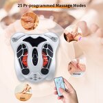 Shiatsu Foot Massager - Intelligent EMS Therapy Microcurrent Electric Tens Hot Stone Pad