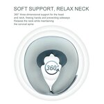U-shaped Neck Massager - 4 Key Memory Foam Electric Vibrating Infrared Physiotherapy Home