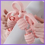 Roller Stick Massager - Multi-Functional Deformable Back Arm Leg Ring-Shaped Leg Clamp