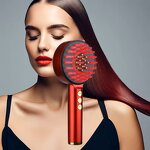 Electric Scalp Comb - Organic Red Blue Light EMS Essential Oil Guide Hair Growth Anti-Loss