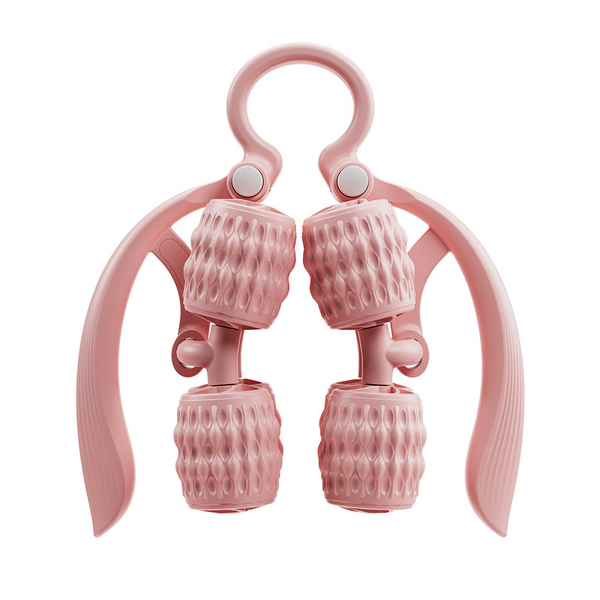 Roller Stick Massager - Multi-Functional Deformable Back Arm Leg Ring-Shaped Leg Clamp