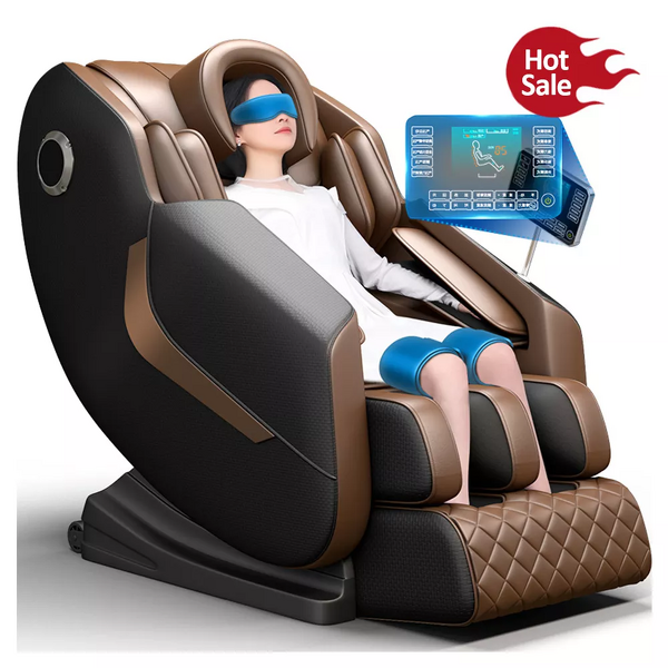 Massage Chair Manufacturer - 2023 Leather Shiatsu Kneading Electric Full Body 8d zero Gravity