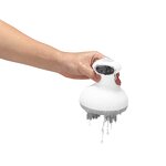 3D Scalp Massager - Waterproof Rechargeable Wireless 4 Head Vibrating Aluminum