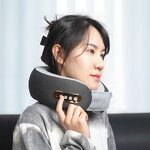 Electric Travel Pillow - New Hot Heating Deep Tissue Kneading Fabric Neck Vertebra