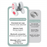 Bluetooth Neck Pillow - Music U Shape Memory Foam Luxury Travel Airplane Rest Cushion
