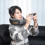 Electric Travel Pillow - New Hot Heating Deep Tissue Kneading Fabric Neck Vertebra
