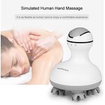 Pet Head Massager - Hot Selling Wireless Rechargeable Waterproof Dog Cat Scalp