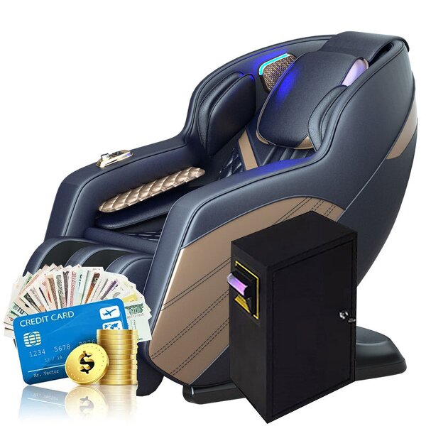 Commercial Massage Chair - Luxury Coin Operated Zero Gravity 4D Full Body Airbags Vending