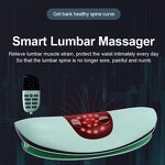 Lumbar Massager - Rechargeable Red Infrared Heat Air Pressure Psoas Stiffness Traction