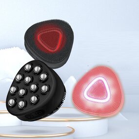 J08 Sonic Facial Cleanser - USB Blackhead Removal ABS Silicone Men's Exfoliator Brush