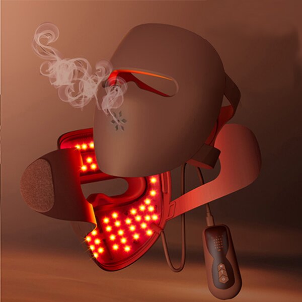 Red LED Face Mask - New Trending Red Light Therapy Acne Treatment 3D 360 Silicone Safe
