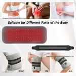 Red Light Therapy Belt - 100LED 660nm&850nm Infrared Heating Waist Back Knees Legs
