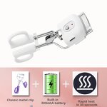 Heated Eyelash Curler - Private Label Mini USB Rechargeable Intelligent Plastic Clip