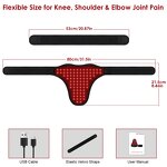 Red Light Therapy Pad - Neck Shoulder Type-C 2000mAh 660nm&850nm Infrared Heating