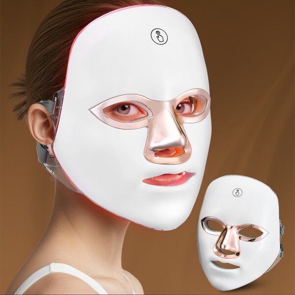 7-Color LED Facial Mask - Photon Rejuvenation ABS Rechargeable Acne Wrinkle Removal