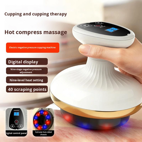 Vacuum Anti Cellulite Massager - Negative Pressure Red Light Heating Cupping Body Tool