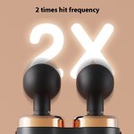 Dual-head Fascia Gun - Wireless Rechargeable Timing 4-6H Runtime Full Body Muscle