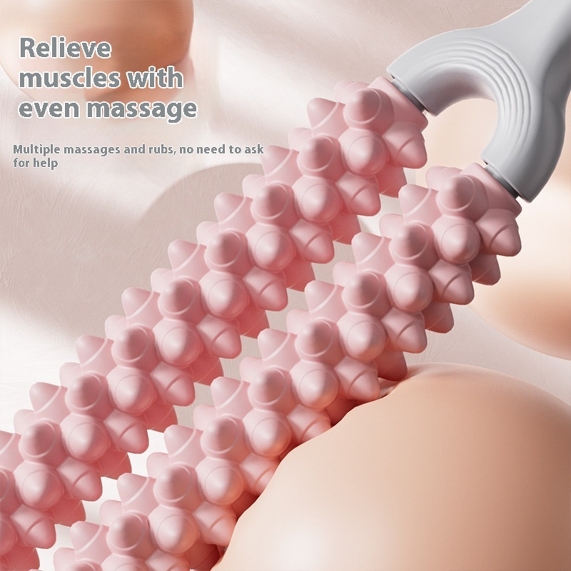 Yoga Massage Roller - Professional Home Double-Row Leg Fascia Back Muscle Relaxation