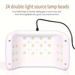 36W Nail Art Lamp - Professional Intelligent Sensing UV/LED 30s 60s 90s Gel Curing