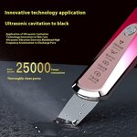 Ultrasonic Face Scrubber - Rechargeable ABS Nose Deep Cleaning Blackhead Remover Spatula