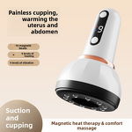 Electric Cupping Massager - USB Powered Scraping Negative Pressure Abdominal Rubbing Heat