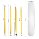 Acne Needle Set - High-Precision Stainless Steel Double-Headed 4-Piece Blackhead Removal