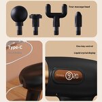 Dual-head Fascia Gun - Wireless Rechargeable Brushless Motor Full Body Muscle Relax