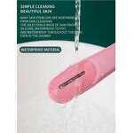 Silicone Cleansing Brush - Waterproof LED Light Therapy Deep Pore US/UK Plugs Exfoliator