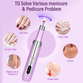 Rechargeable Nail Drill - Professional 15000rpm Strong Electrical Nail File Polisher
