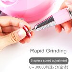 65W Cordless Nail Drill - Professional Plastic 35000-45000 RPM Manicure Gel Polish