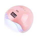 320W UV LED Nail Lamp - Portable 72 Beads Detachable Base USB Cable White Electric