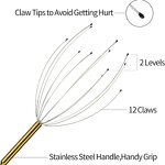 Scalp & Head Massager - All-Round Handheld Hair Claw Fatigue Relief Dredging Comfort