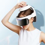 Air-Pressure Head Massager - Rechargeable Electric Eye Massage Warm Music Stress Relief