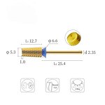 Manicure Nail Drill Bit - 6.60mm Large Barrel Carbide Nail Stratum Corneum Removal
