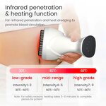 Microcurrent Massage Device - Electric Home Red Light Heat Meridians Brush Body Tool