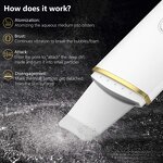 Ultrasonic Beauty Instrument - Facial Spatula Pore Acne Cleaning Vacuum Blackhead Remover