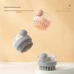 Silicone Massage Brush - OEM Liquid Dispenser Scalp Hair Washing Makeup Tool Cleaning