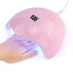 Rechargeable LED UV Nail Lamp - Professional Portable 3 Timers LCD 365/405nm Fast Curing